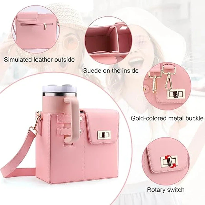 Portable water cup protective cover multifunctional universal storage shoulder/messenger bag