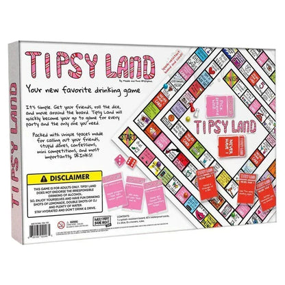 Tipsy Drinking Games, Leather Mat Land Drinking Board Game for Adults Bachelorette Party Games Xmas Interactive Drinking Board