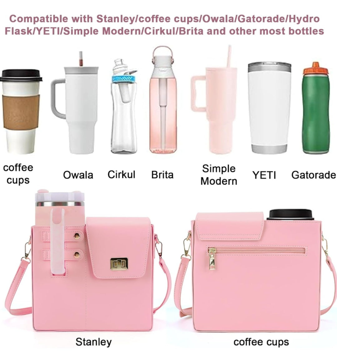 Portable water cup protective cover multifunctional universal storage shoulder/messenger bag